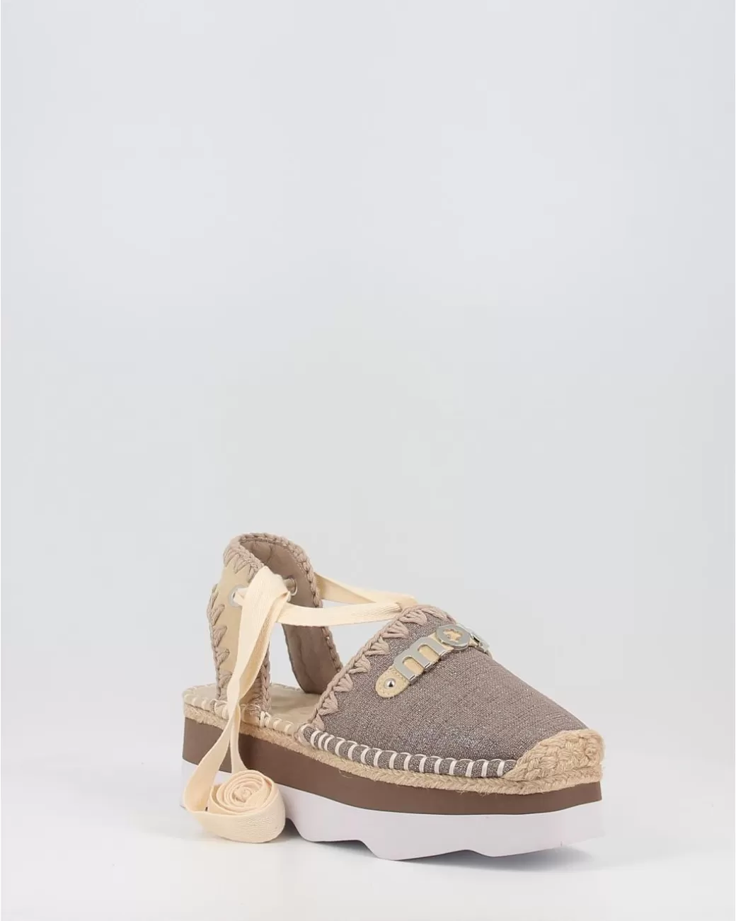 Mujer Mou Alpargatas Espa Sandal O1A With Cha Gris