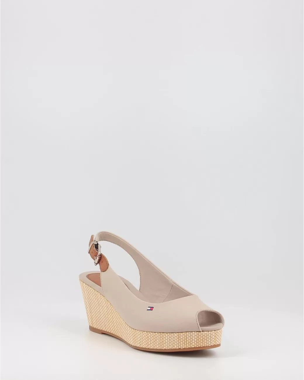 Mujer Tommy Hilfiger Alpargatas Iconic Elba Sling Back Wedge Taupe