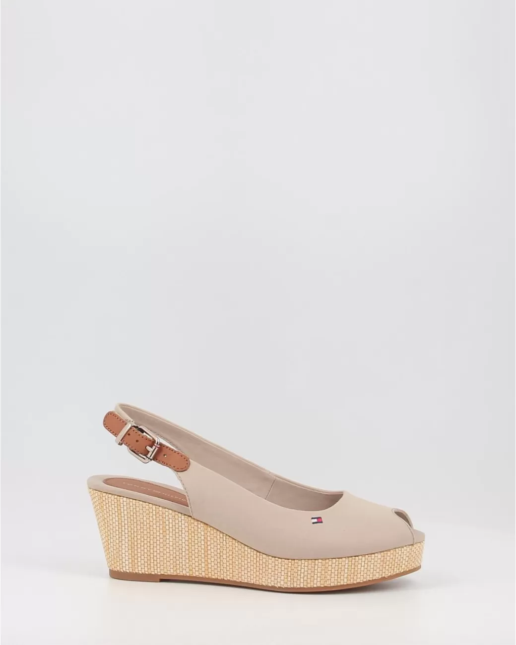 Mujer Tommy Hilfiger Alpargatas Iconic Elba Sling Back Wedge Taupe