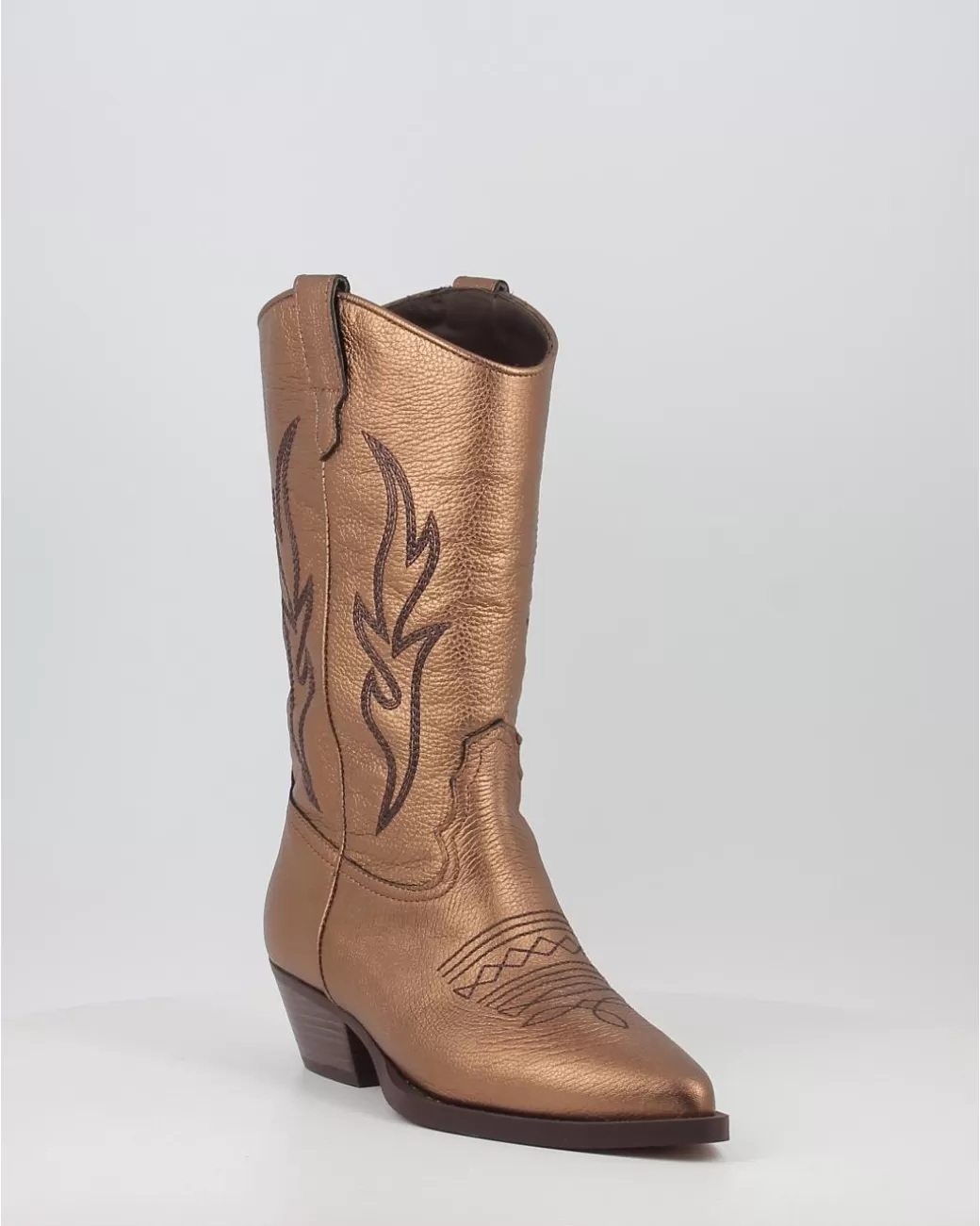 Mujer Alpe Botas Western 2084 Bronce