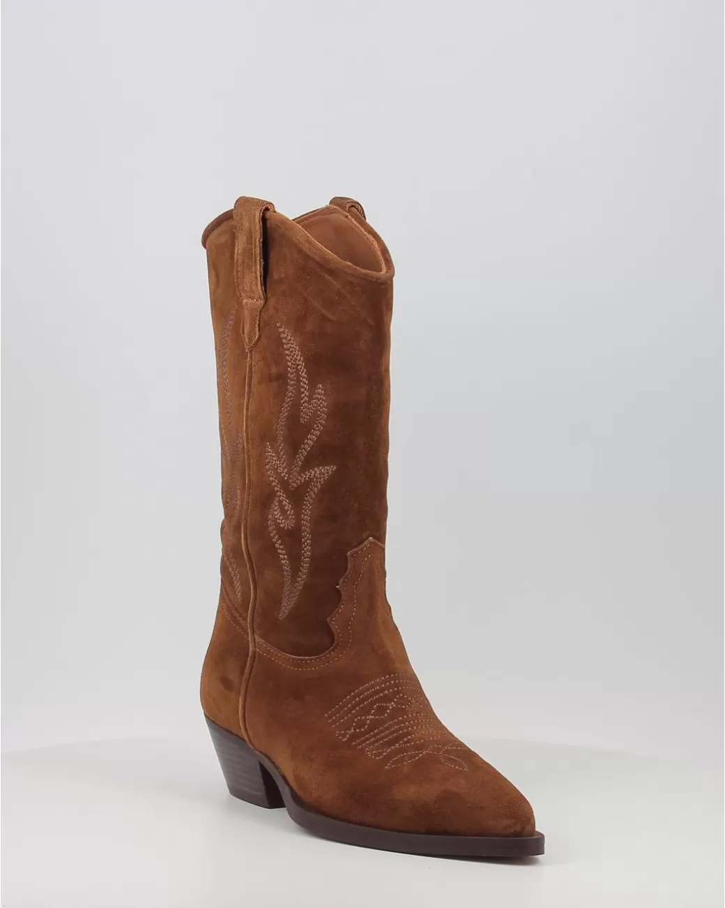 Mujer Alpe Botas Western 2084 Cuero