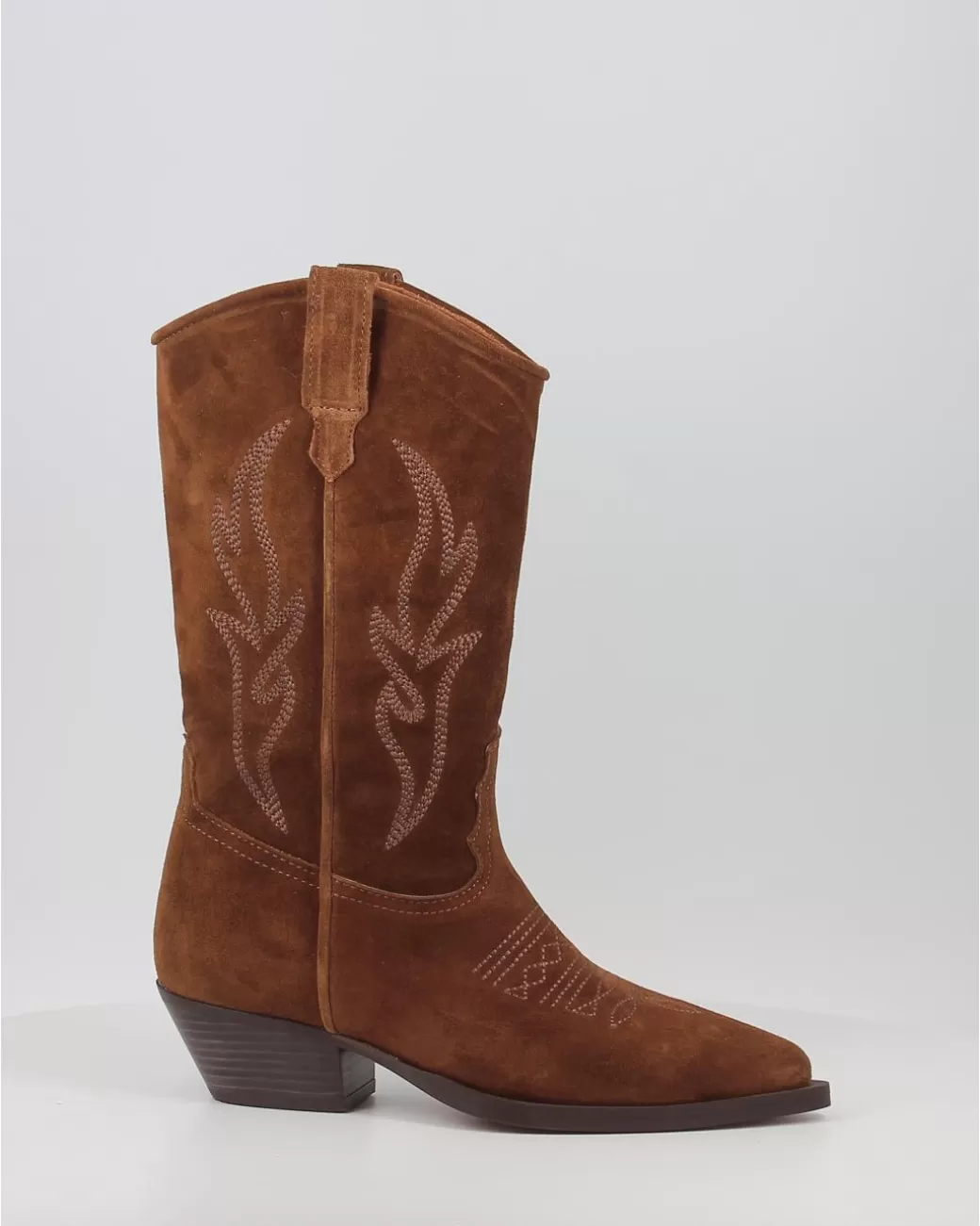 Mujer Alpe Botas Western 2084 Cuero