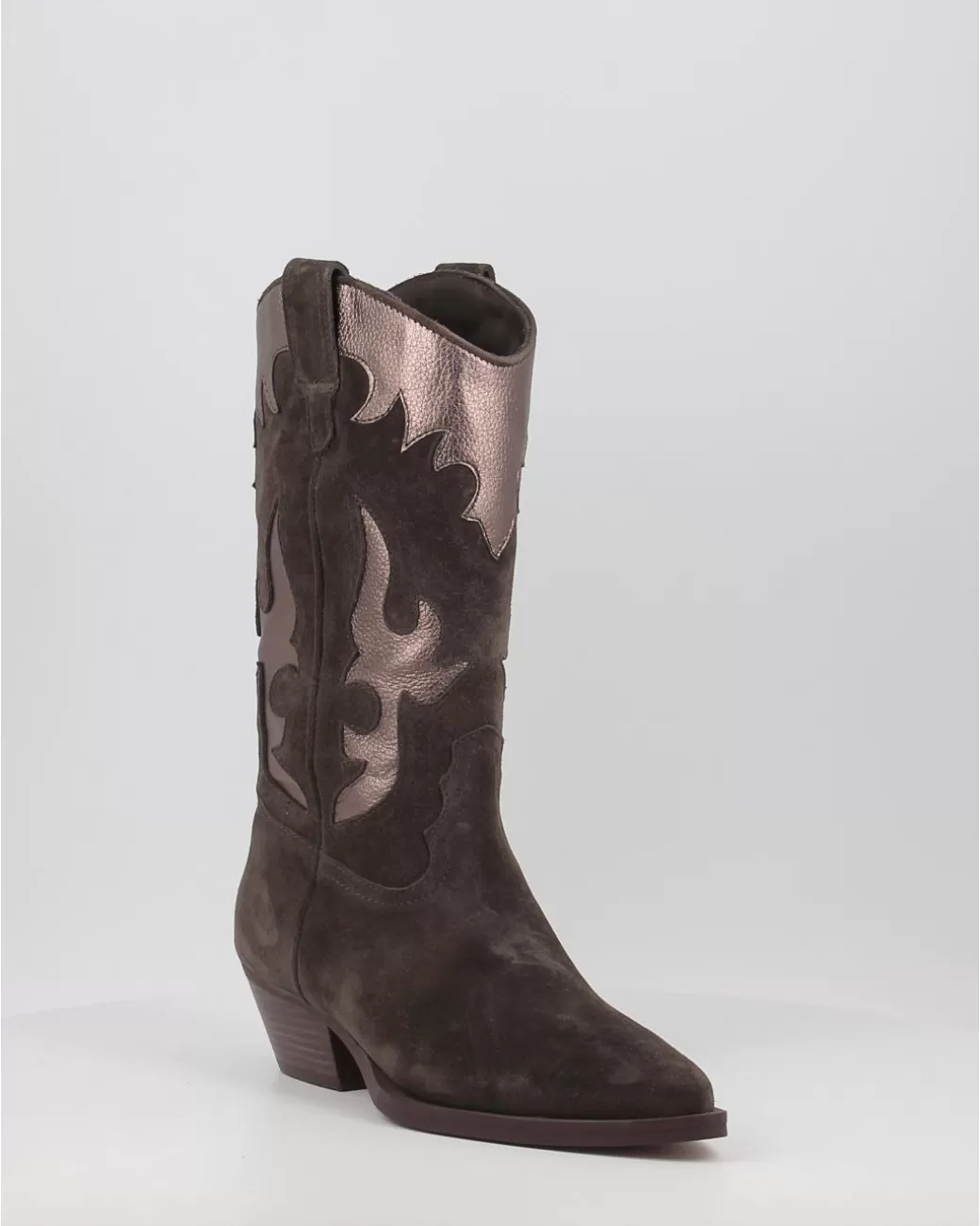 Mujer Alpe Botas Western 2088 Gris