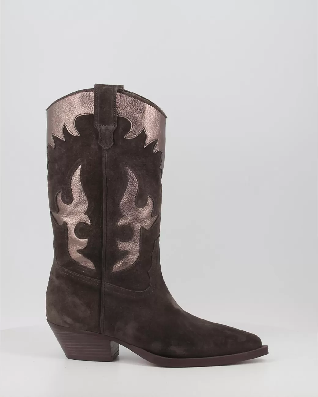 Mujer Alpe Botas Western 2088 Gris