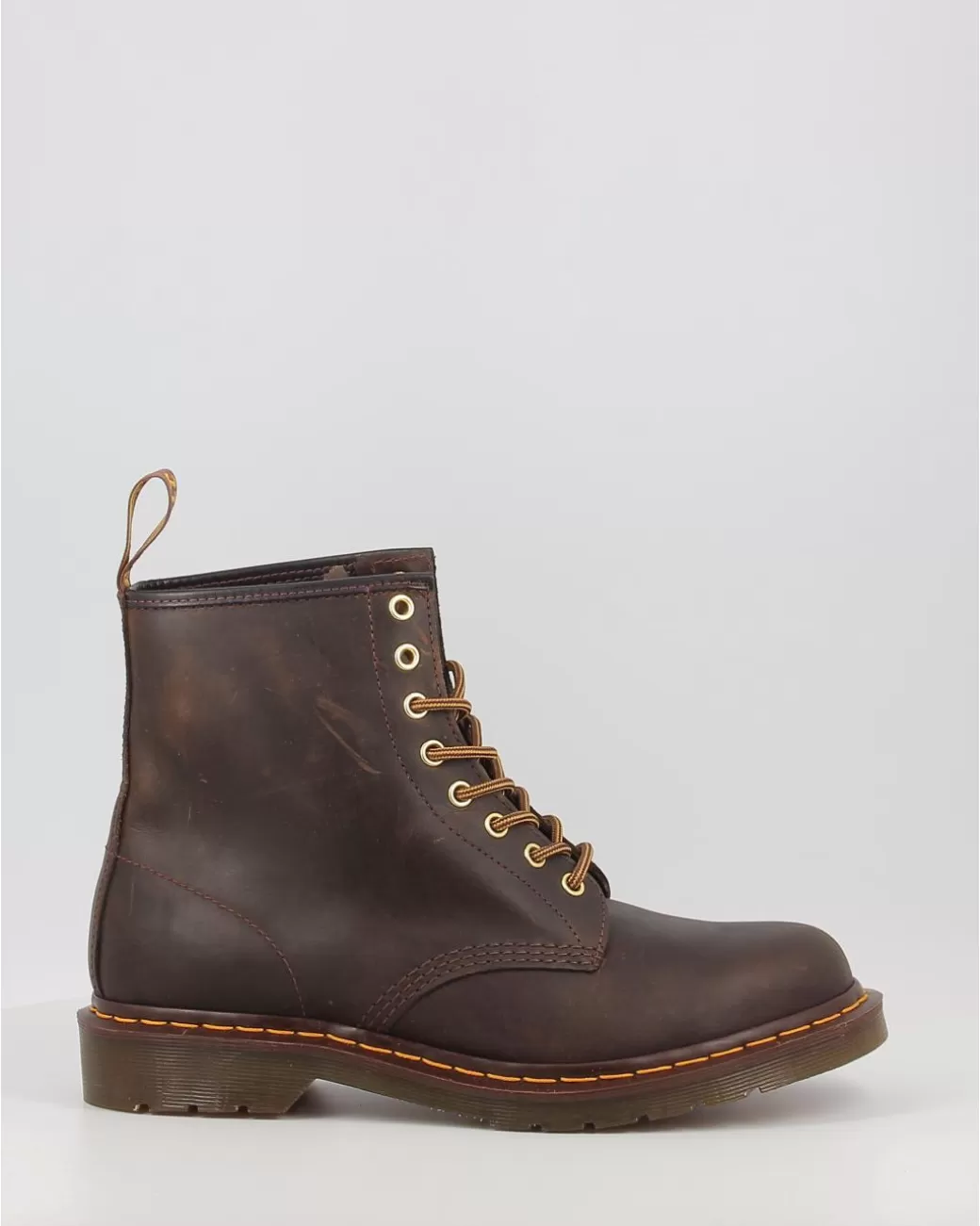 Mujer Dr. Martens Botas 1460 Crazy Horse Marron