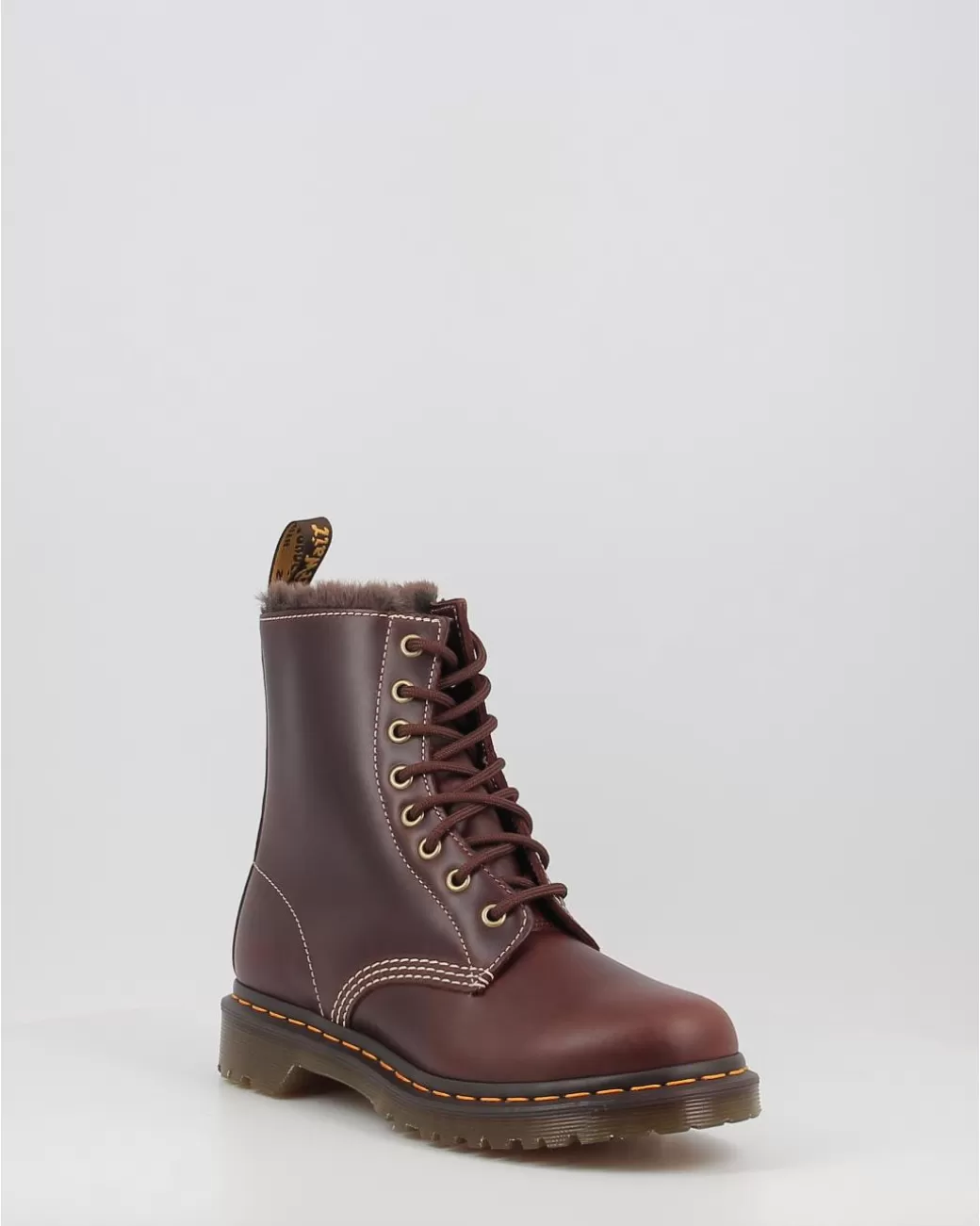 Mujer Dr. Martens Botas 1460 Serena Classic Pull Up Marron