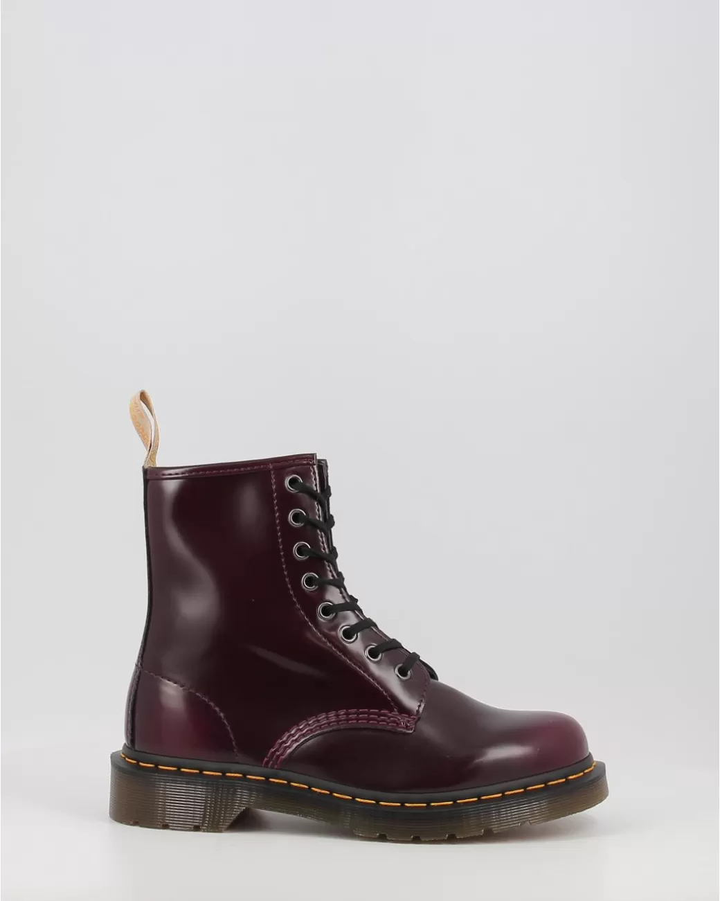 Mujer Dr. Martens Botas 1460 Vegan Cherry Red Granate