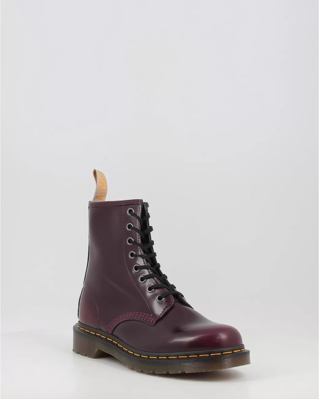 Mujer Dr. Martens Botas 1460 Vegan Cherry Red Granate