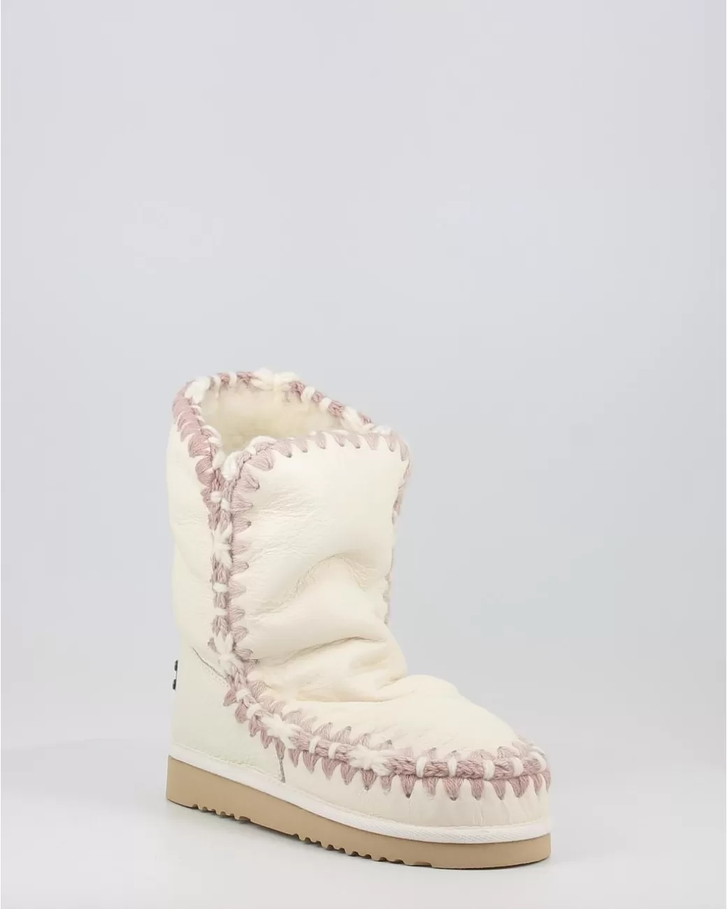 Mujer Mou Botas Eskimo 24 Overstitching Blanco