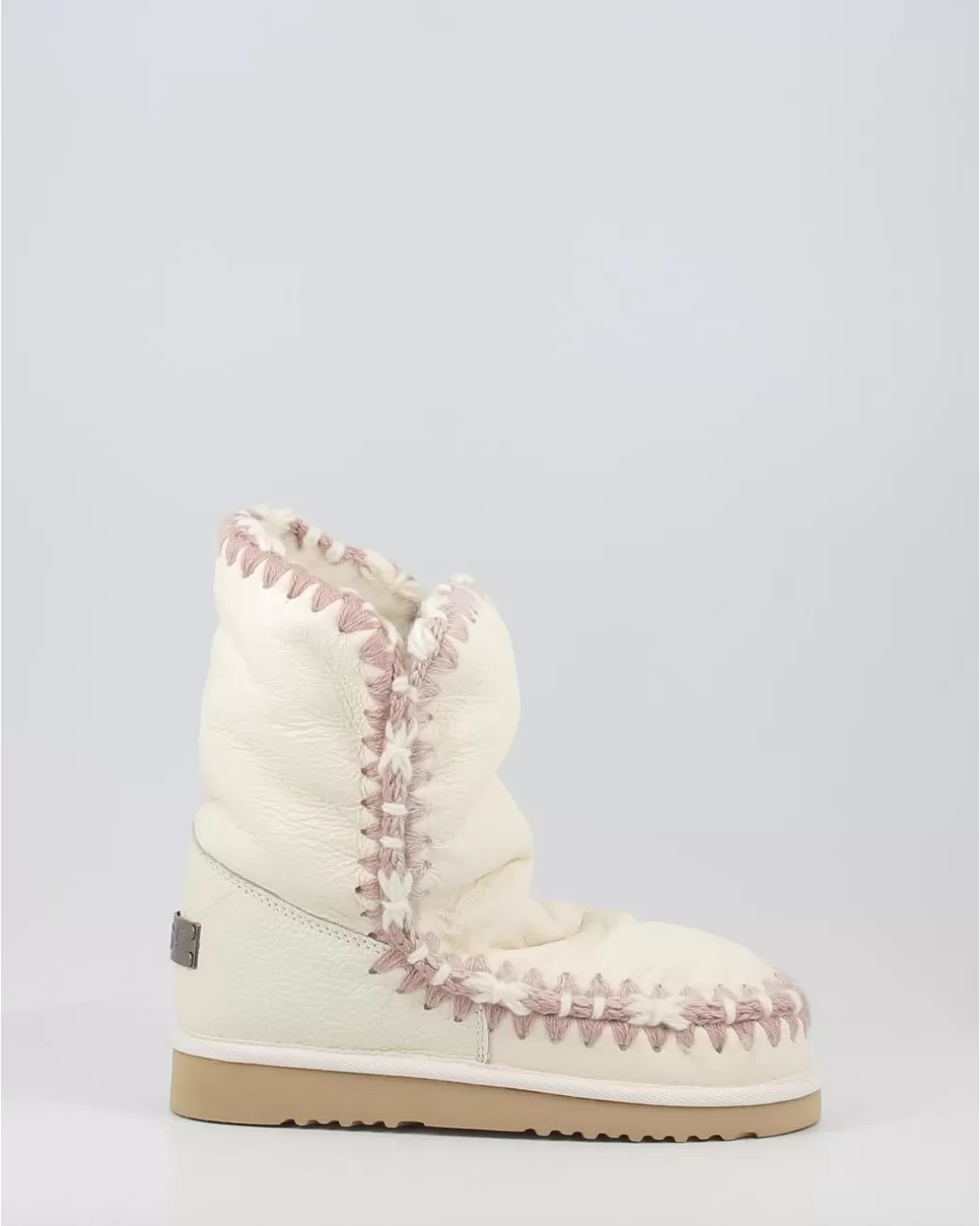 Mujer Mou Botas Eskimo 24 Overstitching Blanco