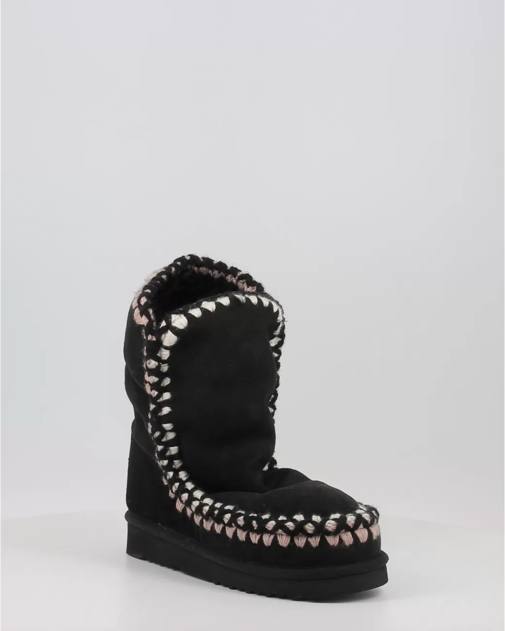 Mujer Mou Botas Eskimo 24 With 3D Overstitching Negro