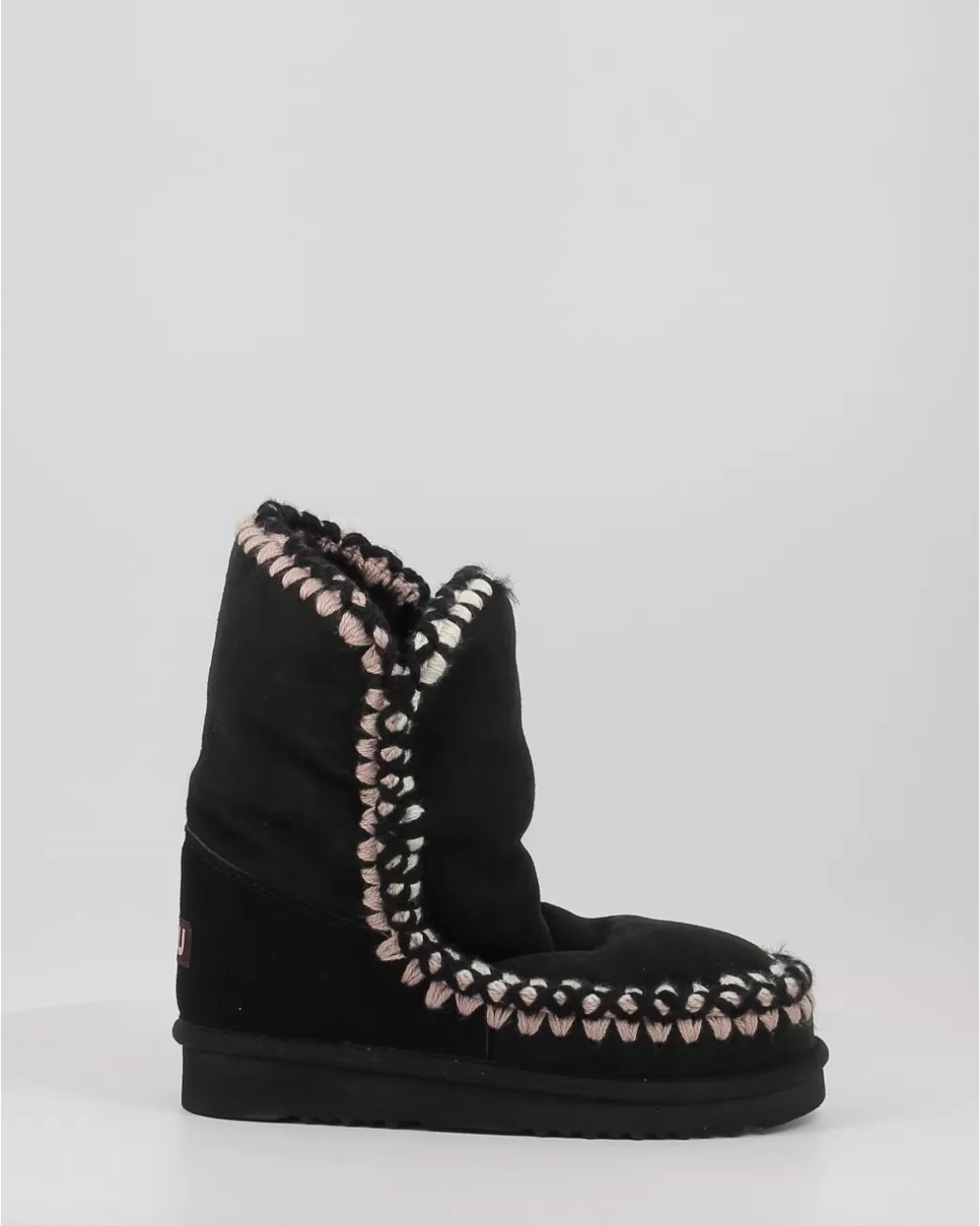 Mujer Mou Botas Eskimo 24 With 3D Overstitching Negro