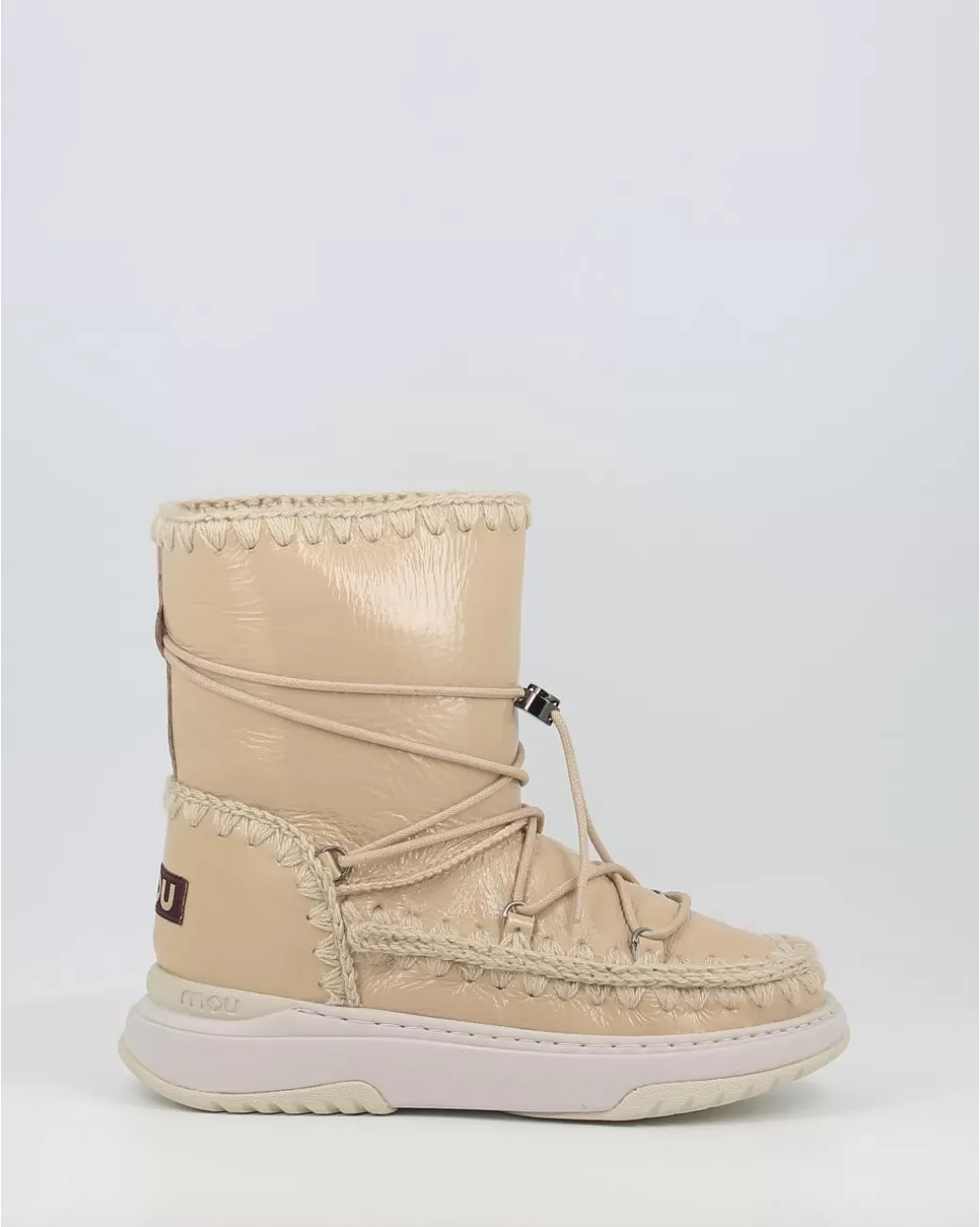 Mujer Mou Botas Jogger Snowboot Short Patsan Beig