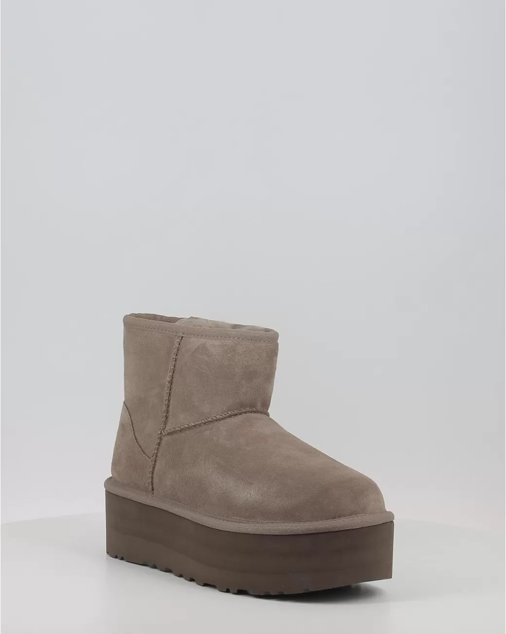 Mujer Ugg Botas Classic Mini Platform Gris