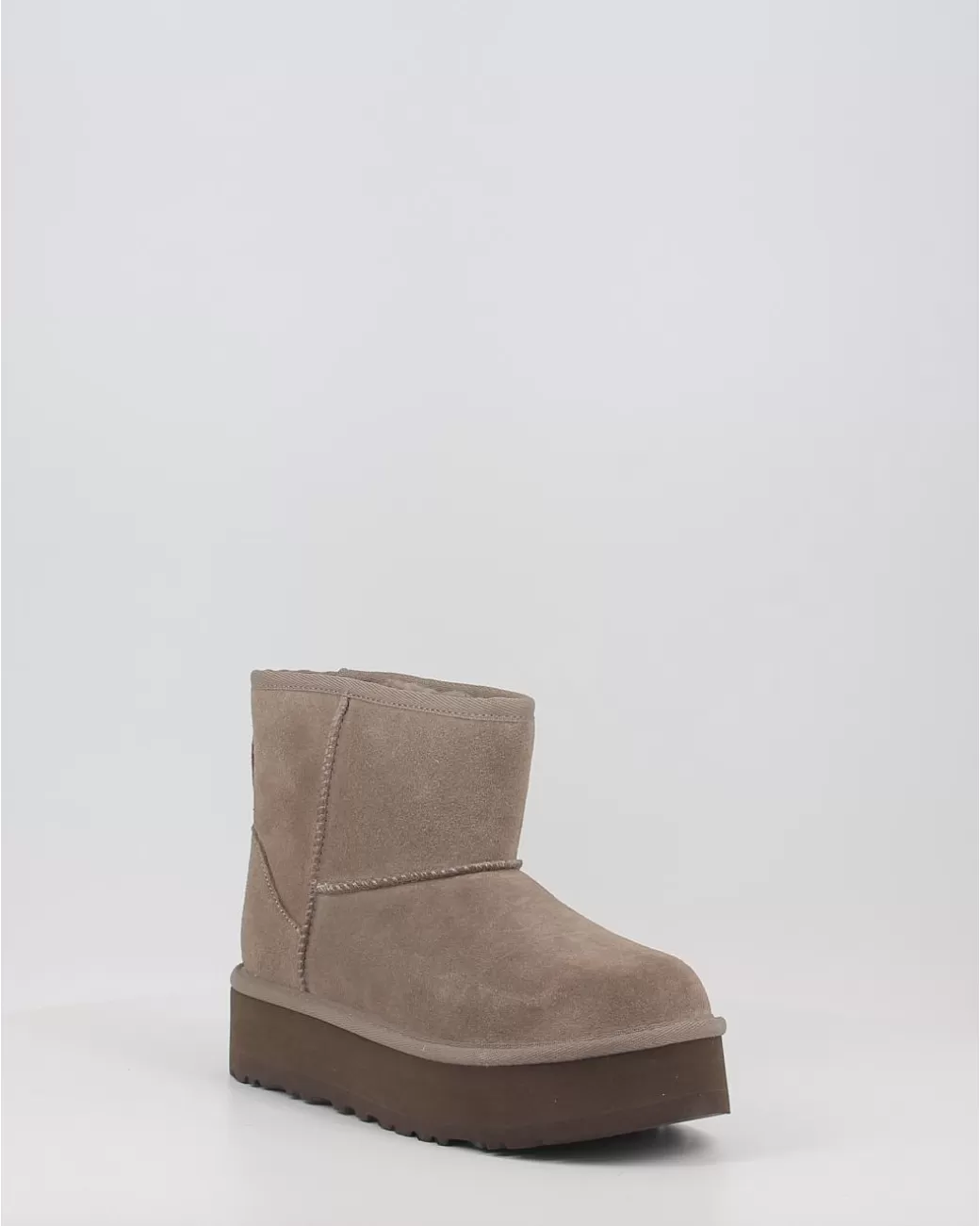 Niña Ugg Botas Classic Mini Platform Smoke Gris