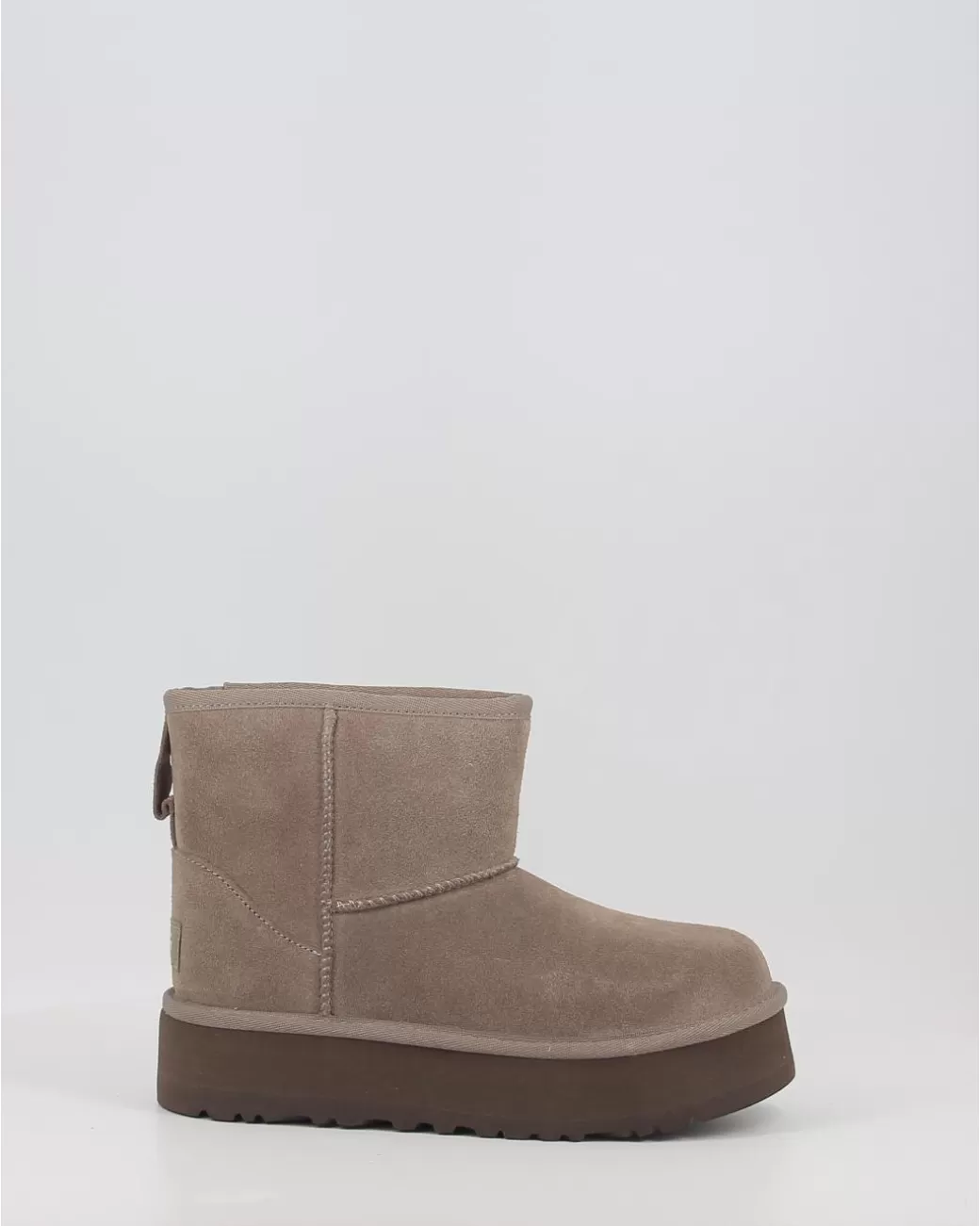 Niña Ugg Botas Classic Mini Platform Smoke Gris