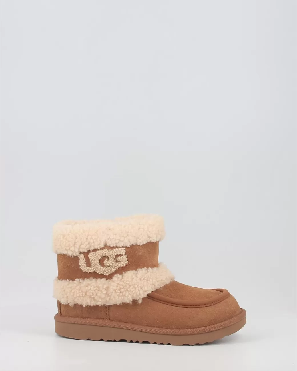 Hombre Ugg Botas Ultra Mini Fluff 1143701K Chestnut