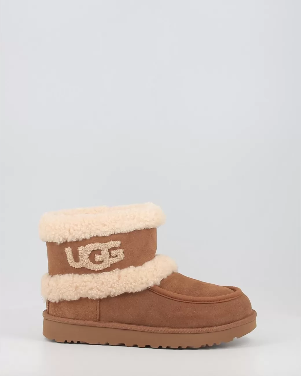 Mujer Ugg Botas Ultra Mini Fluff Chestnut