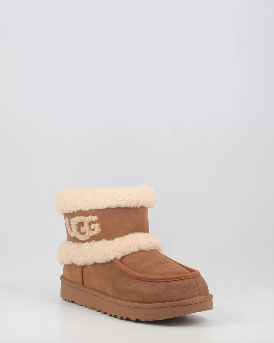 Mujer Ugg Botas Ultra Mini Fluff Chestnut