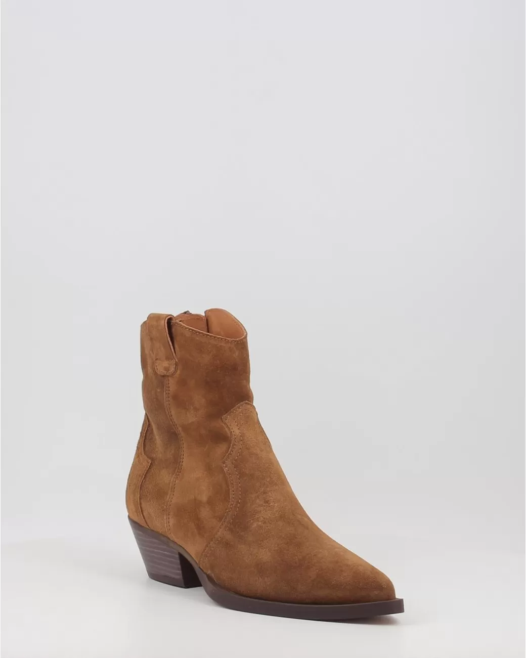 Mujer Alpe Botines Western 2072 Cuero