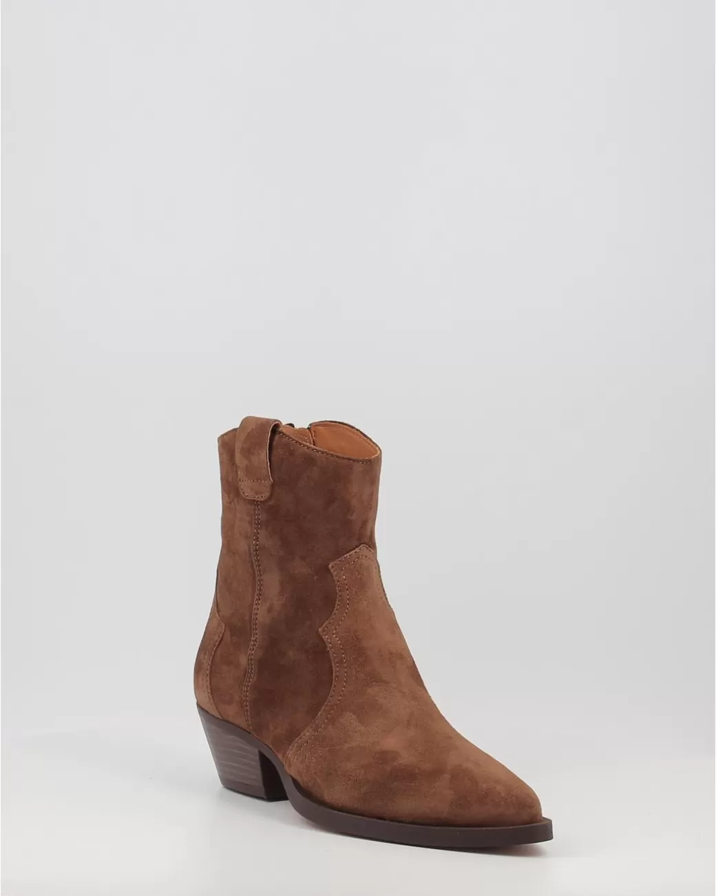 Mujer Alpe Botines Western 2072 Marron