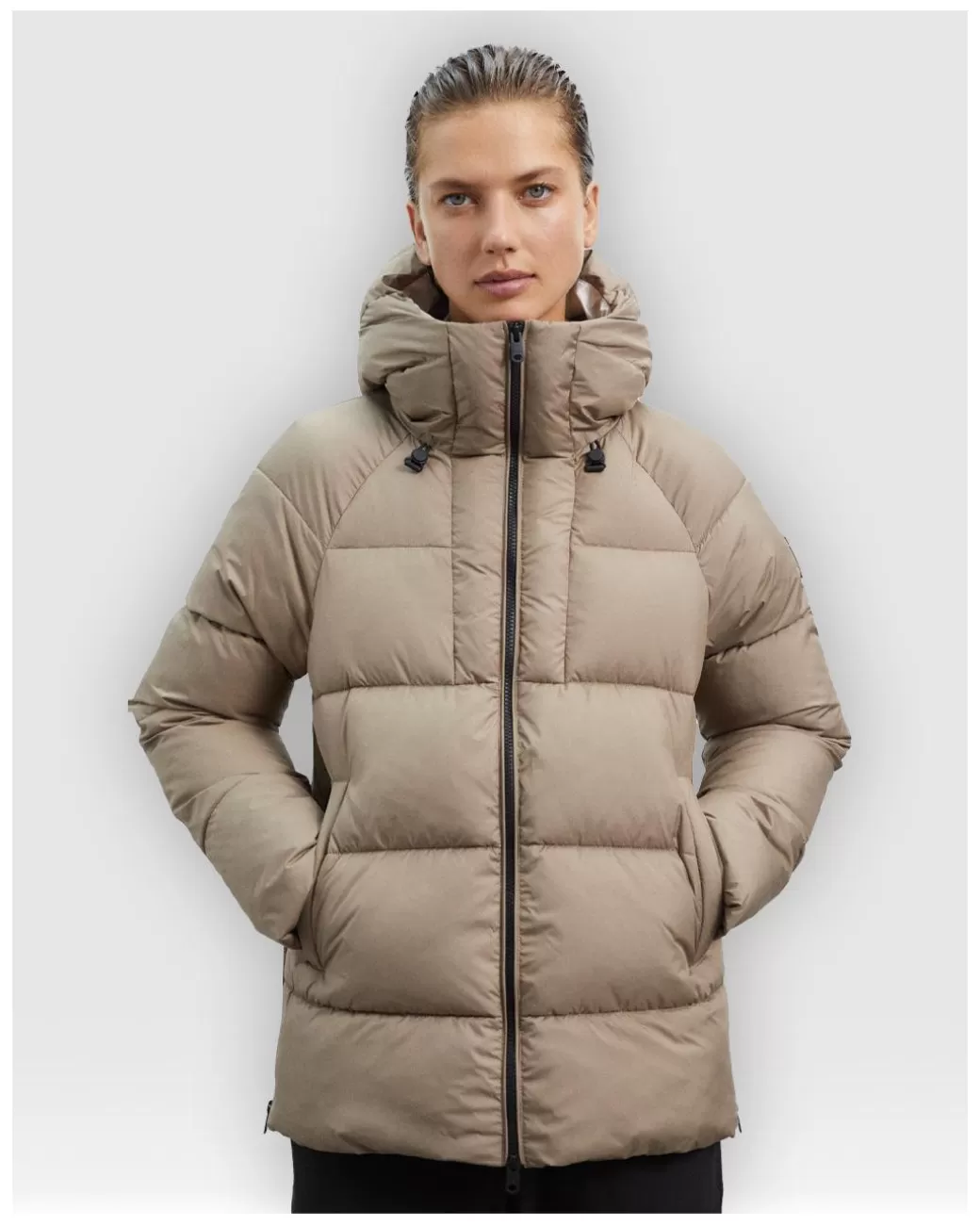 Ecoalf Plumiferos Fujialf Jacket Woman Marron