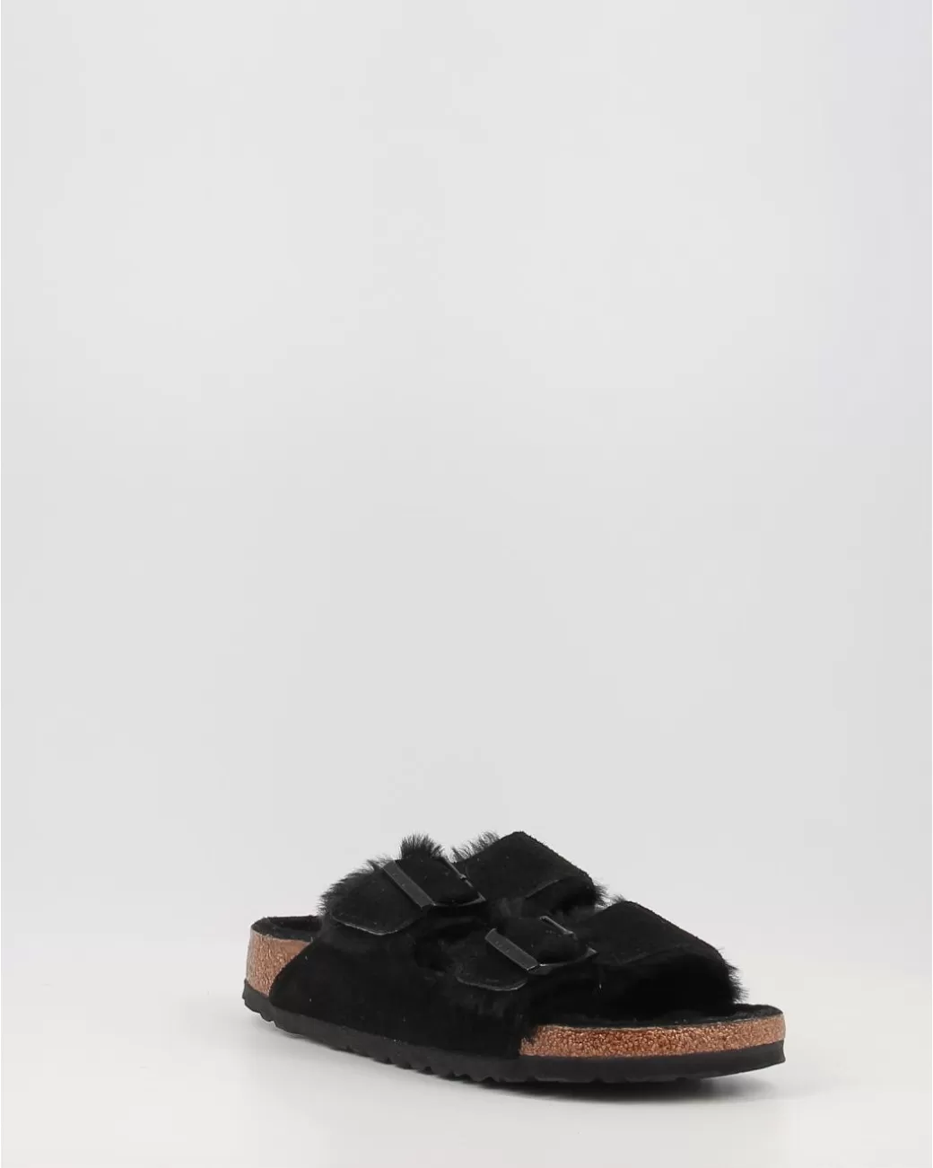 Mujer Birkenstock Sandalias Arizona Shearling Negro