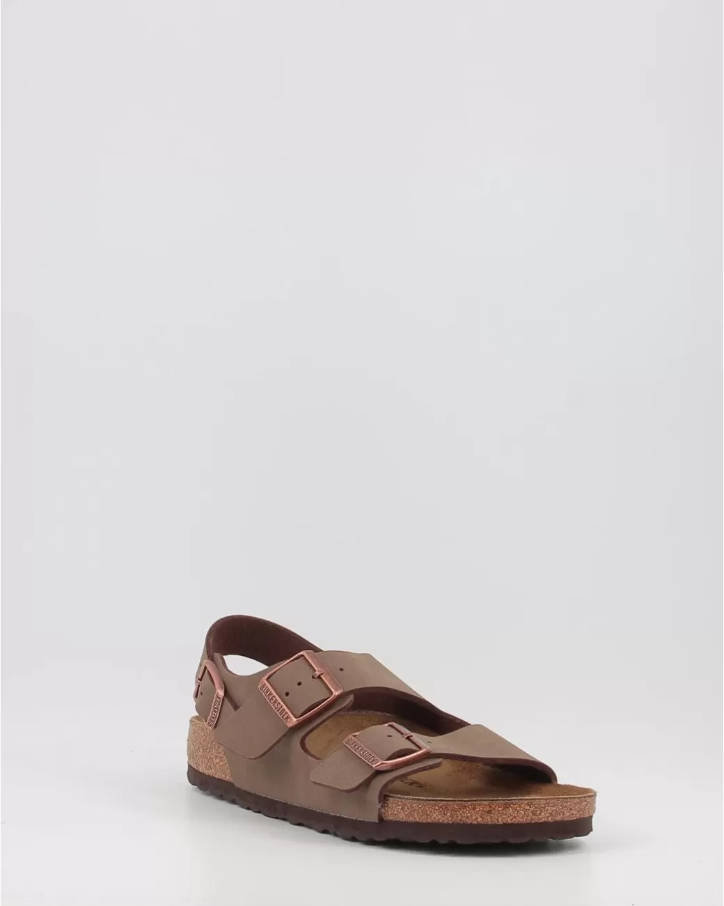 Mujer Birkenstock Sandalias Milano Bfbc Narrow Marron