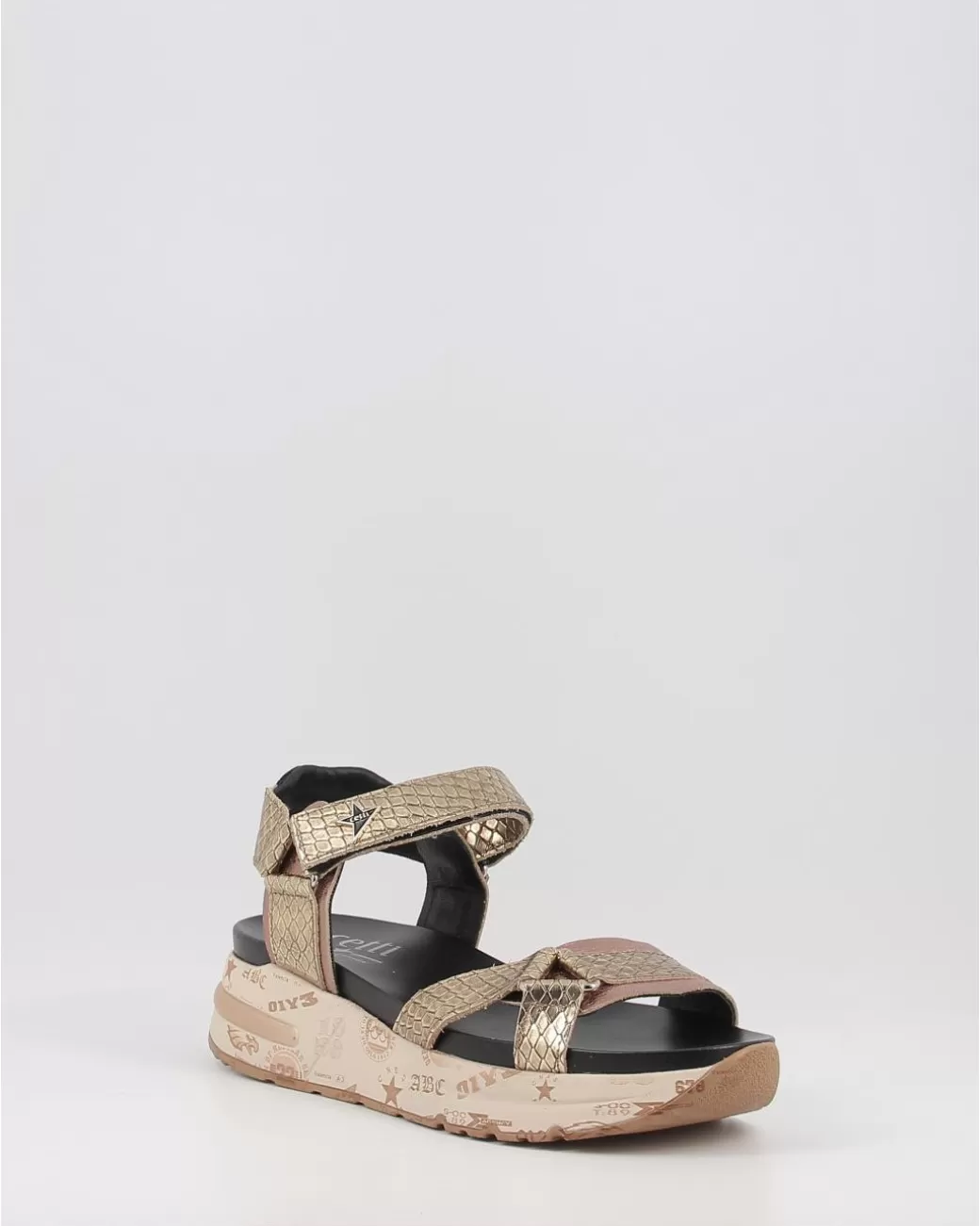 Mujer Cetti Sandalias 1297 Metalizado