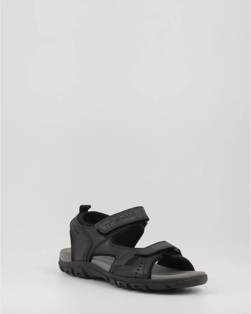 Hombre Geox Sandalias Uomo Sandal Strada U4224A Negro