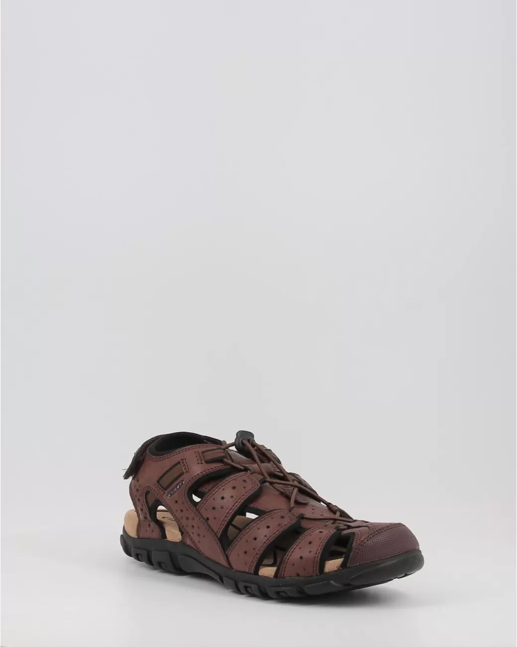 Hombre Geox Sandalias Uomo Sandal Strada U6224B Marron