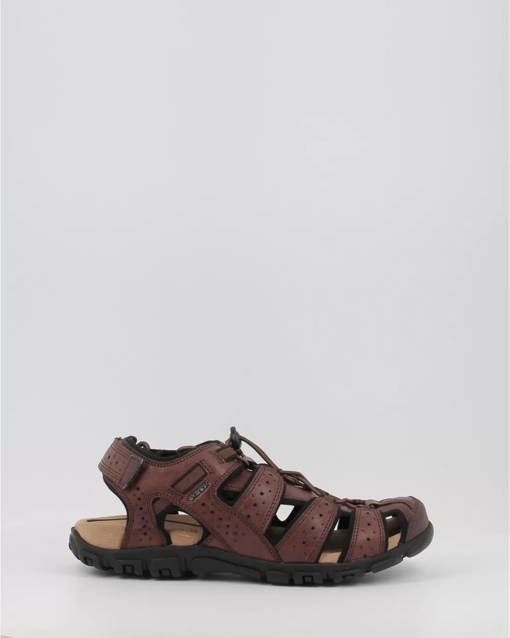 Hombre Geox Sandalias Uomo Sandal Strada U6224B Marron