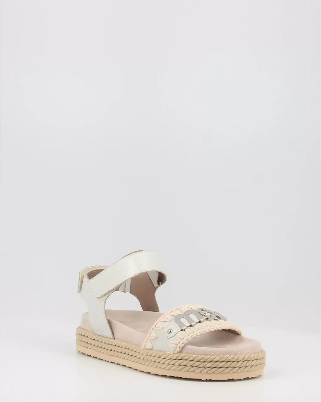 Mujer Mou Sandalias Rope Bio Sandal 02 Lizwhi Blanco