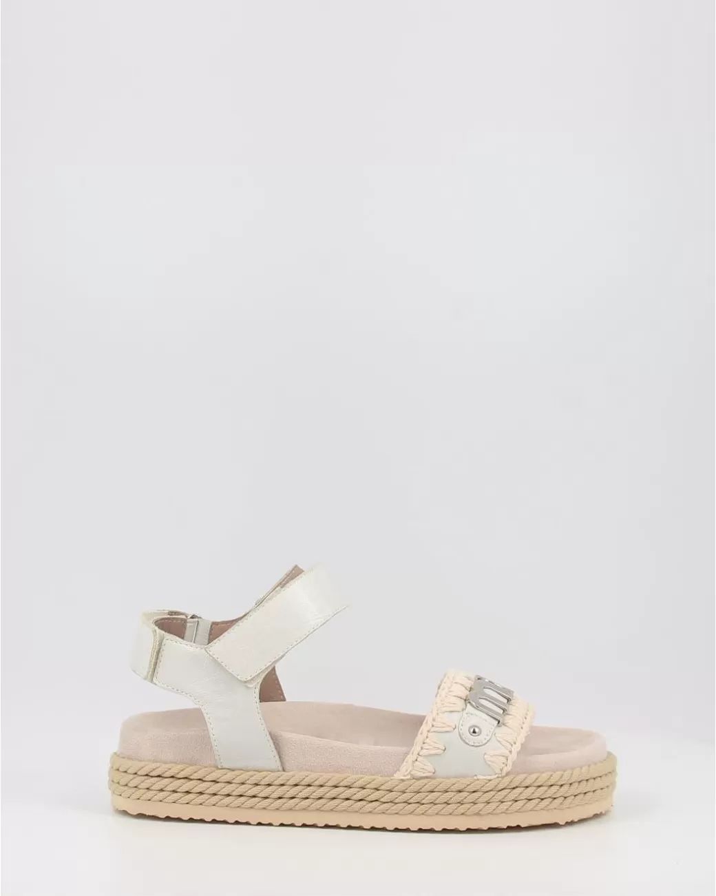 Mujer Mou Sandalias Rope Bio Sandal 02 Lizwhi Blanco