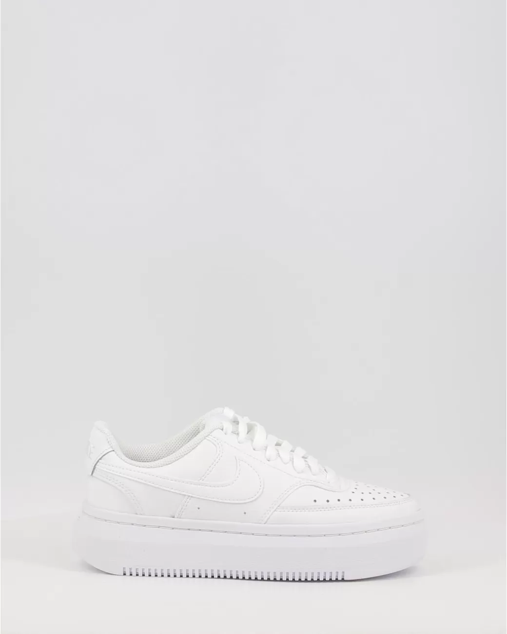 Mujer Nike Zapatillas Court Vision Alta Leather Dm0113 Blanco