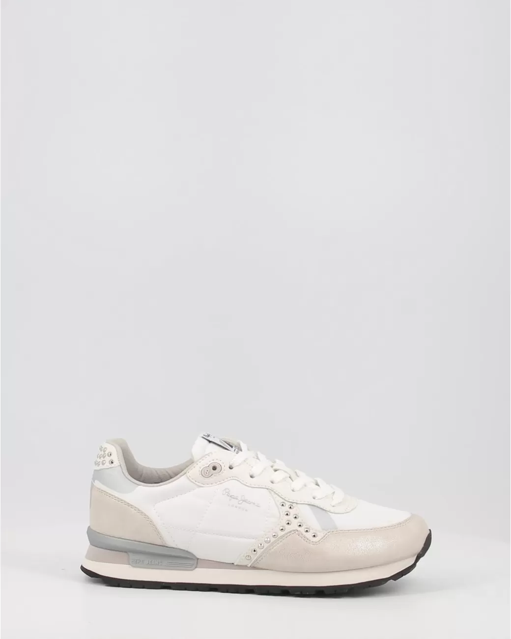 Hombre Pepe Jeans Zapatillas Brit Print Sid W Pls31525 Blanco