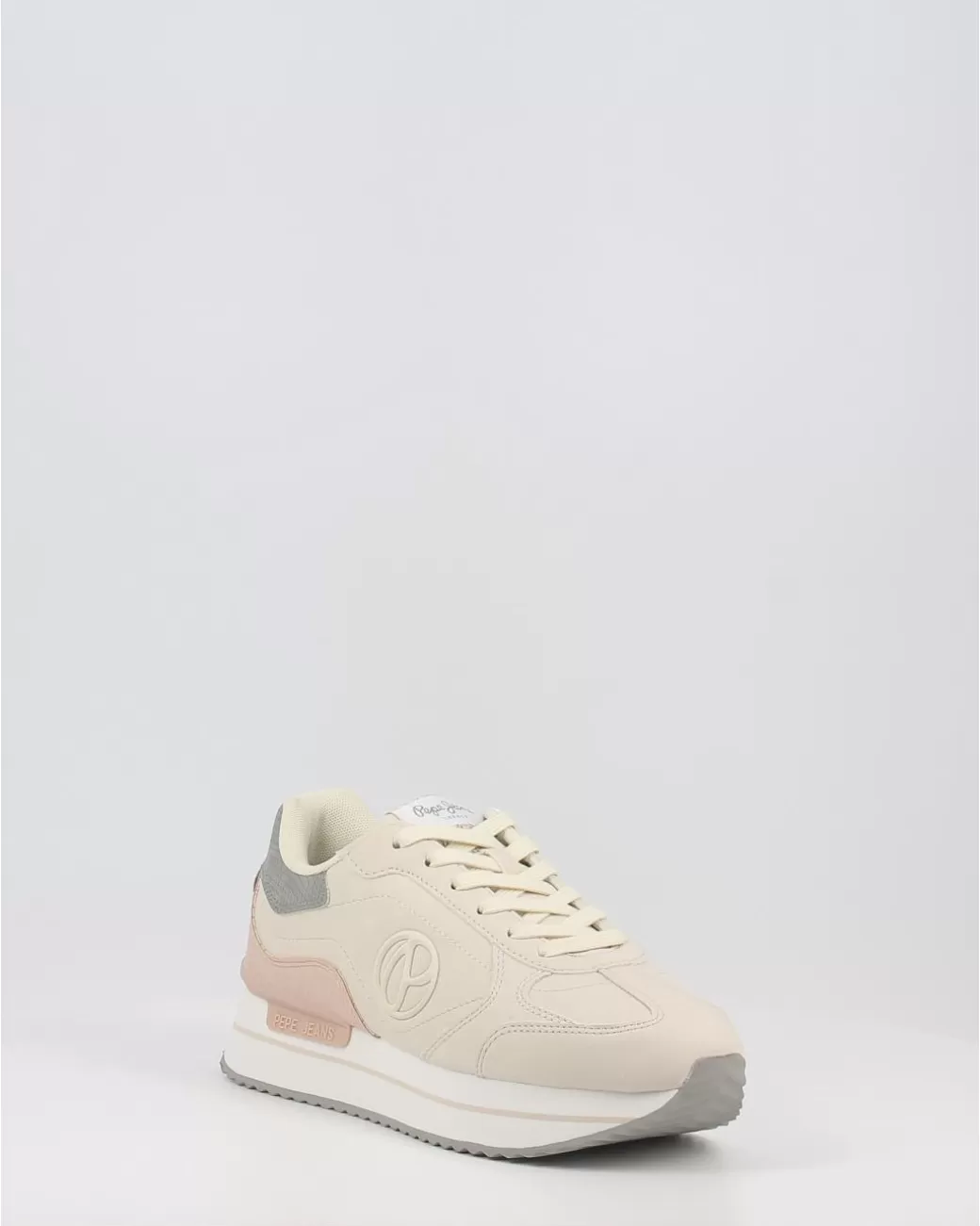 Mujer Pepe Jeans Zapatillas Rusper Minimal Pls31514 Beig