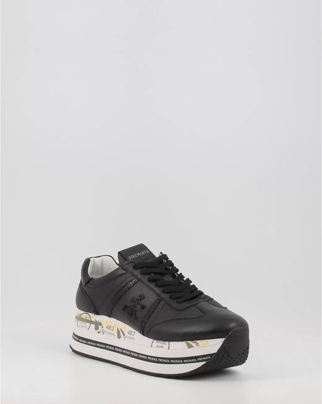 Mujer Premiata Zapatillas Beth Negro