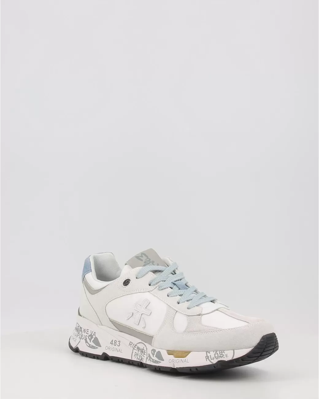 Hombre Premiata Zapatillas Mase Blanco