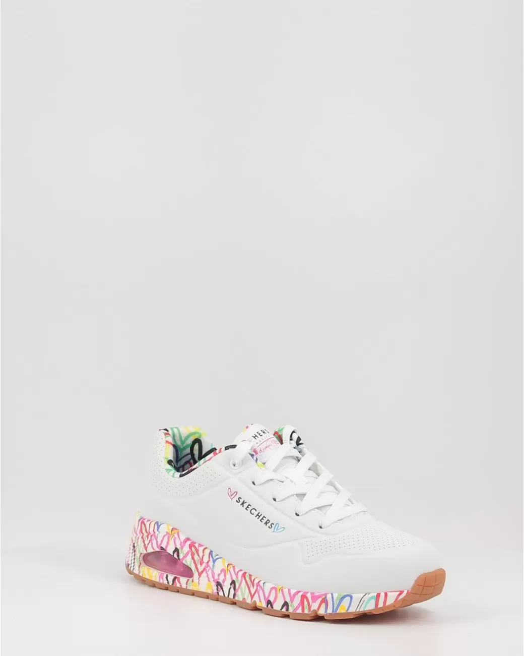 Mujer Skechers Zapatillas Jgoldcrown Uno - Loving Love 155506 Blanco