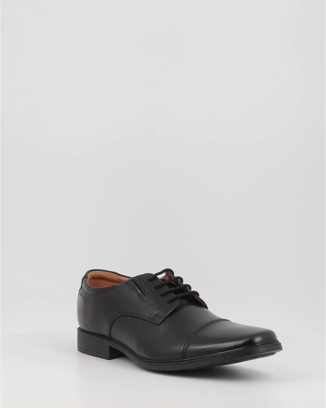 Hombre Clarks Zapatos Tilden Cap Negro