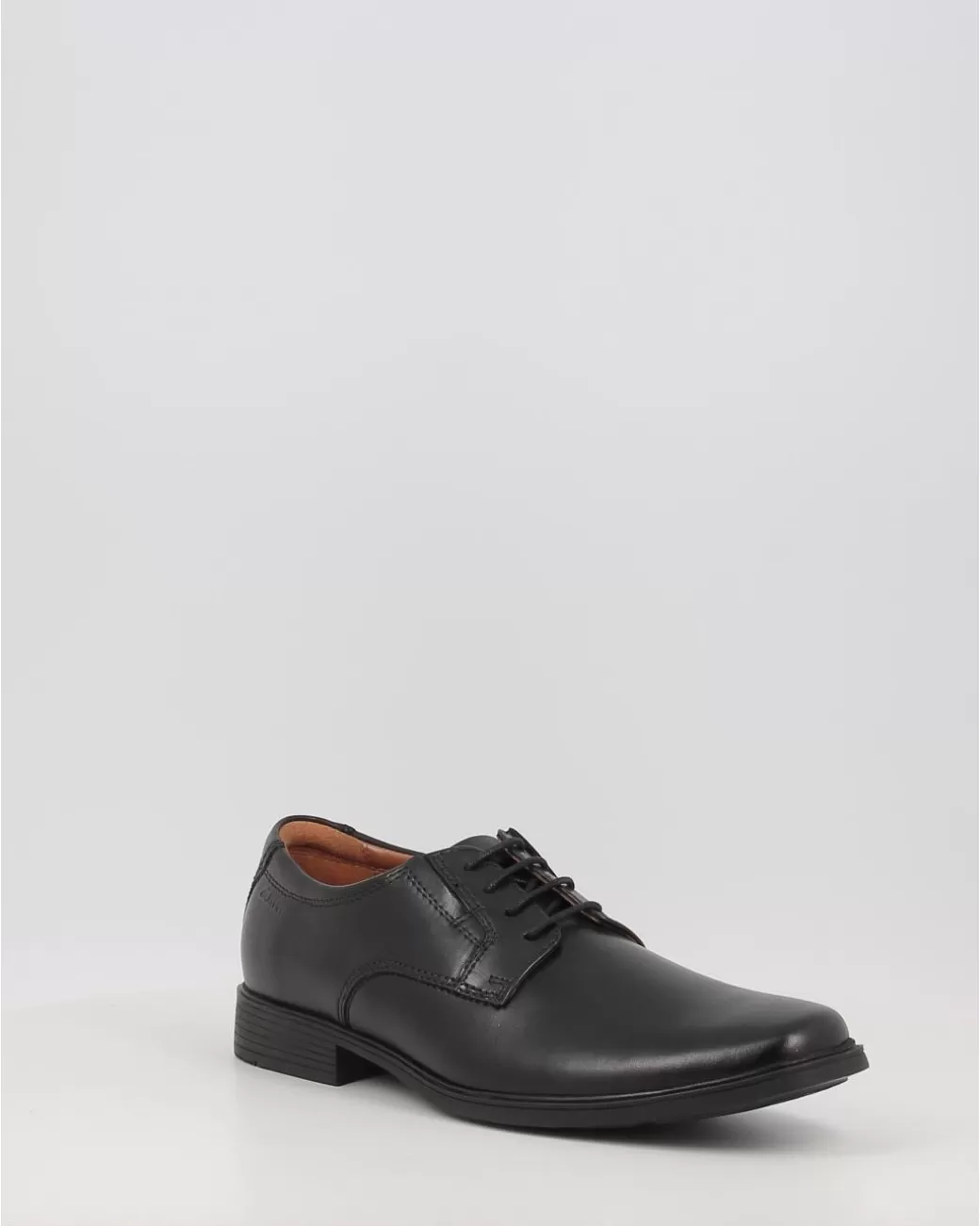 Hombre Clarks Zapatos Tilden Plain Negro