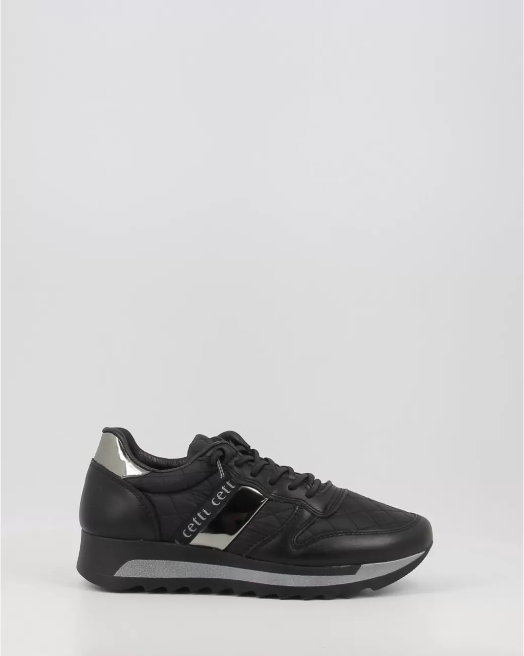 Mujer Cetti Zapatos Deportivos 847 Napa Negro