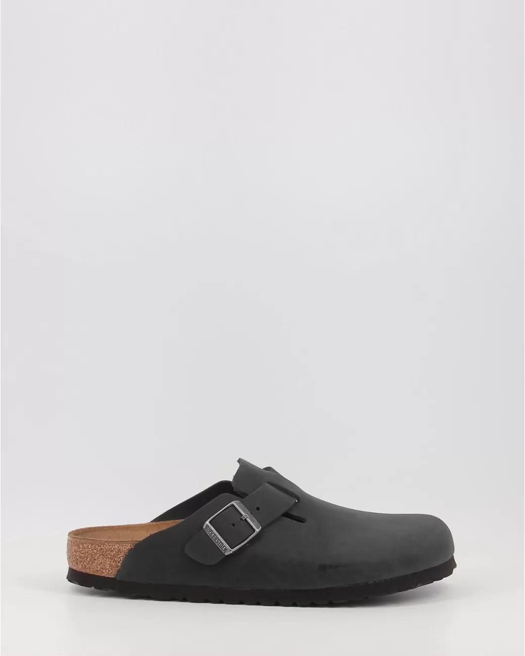 Hombre Birkenstock Zuecos Boston Leoi Negro