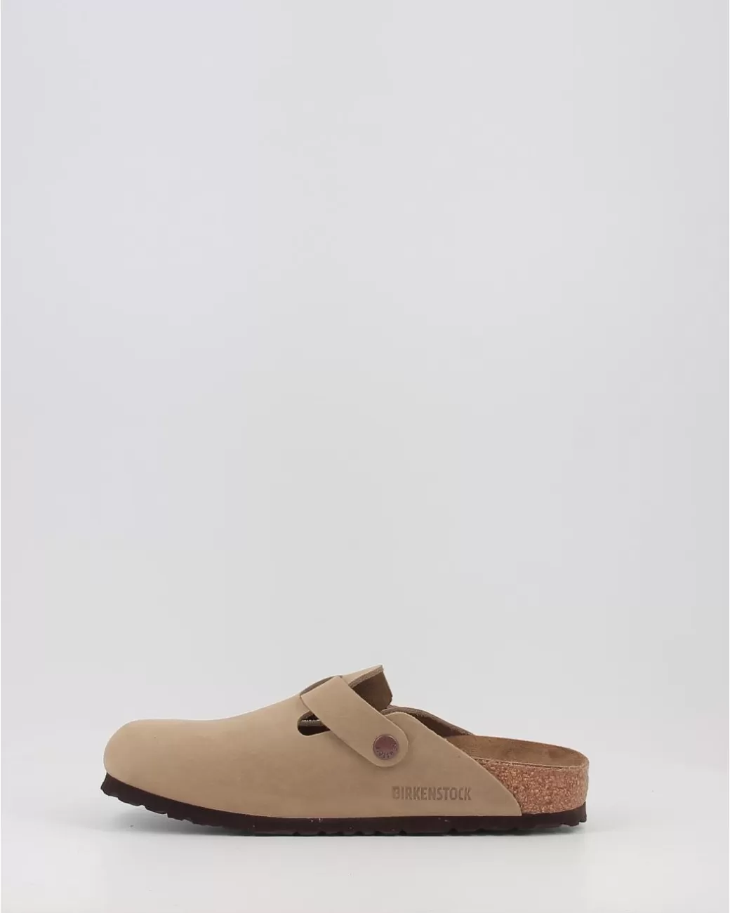 Mujer Birkenstock Zuecos Boston Leoi Taupe