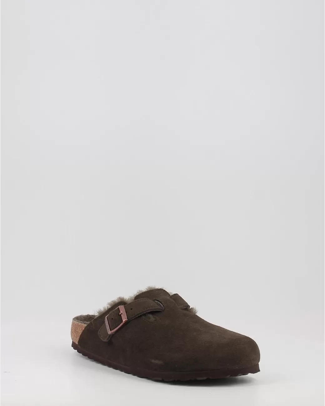 Niña Birkenstock Zuecos Boston Vl Shearling Marron