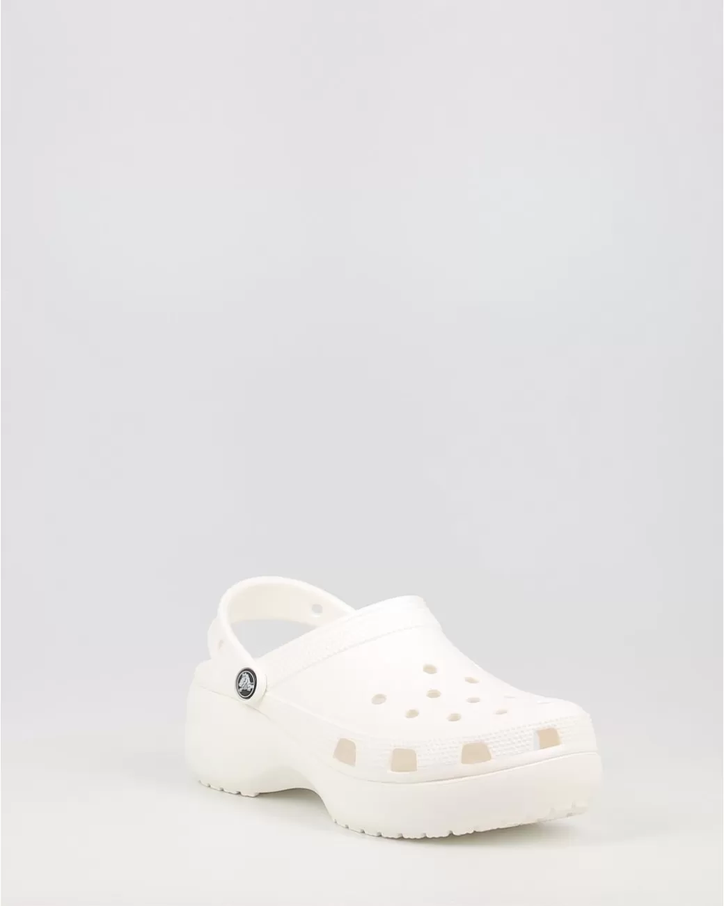 Mujer Crocs Zuecos Classic Platform Clog 206750 Blanco